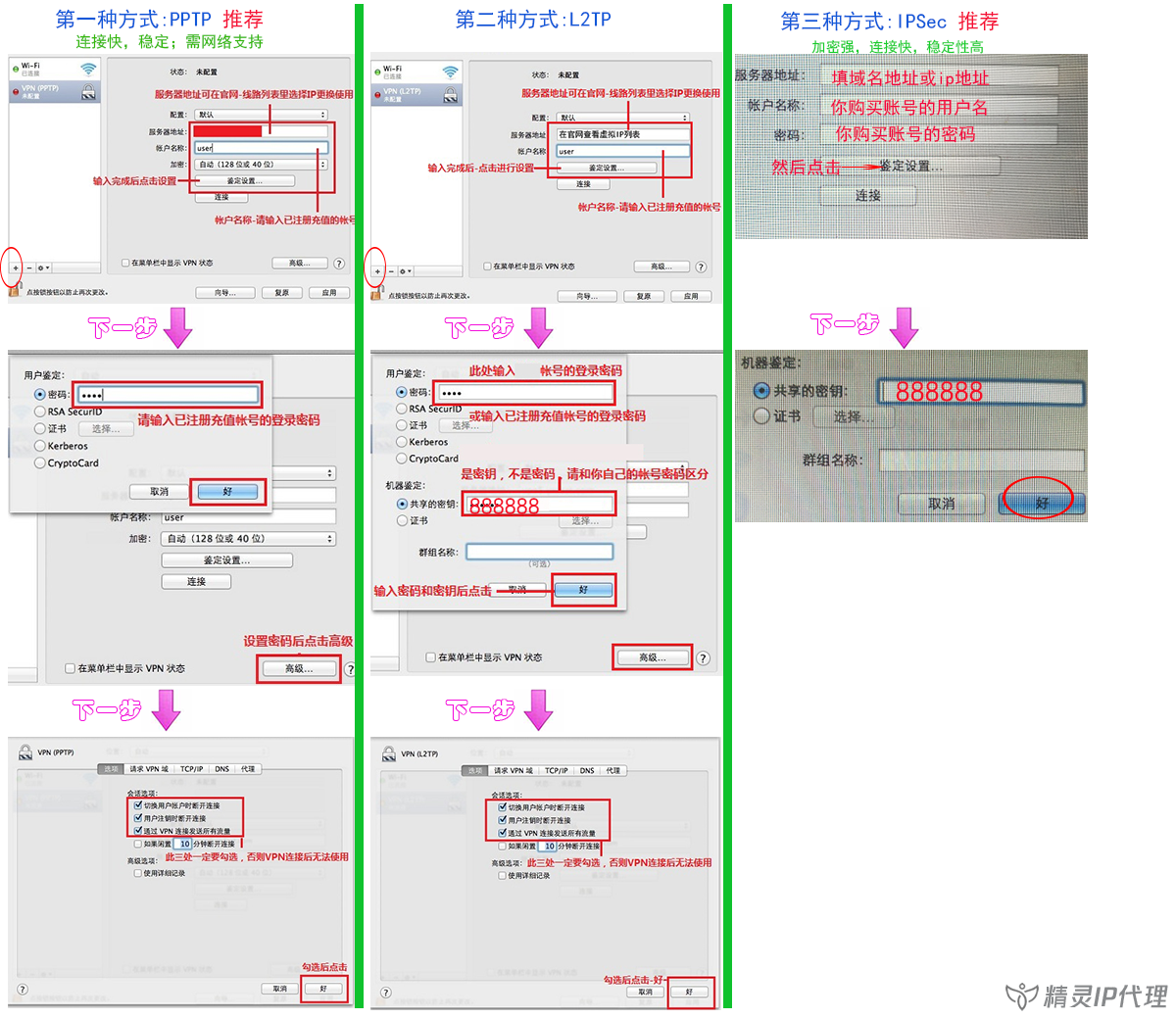MacOS電腦PPTP/L2TP撥號(hào)IP代理